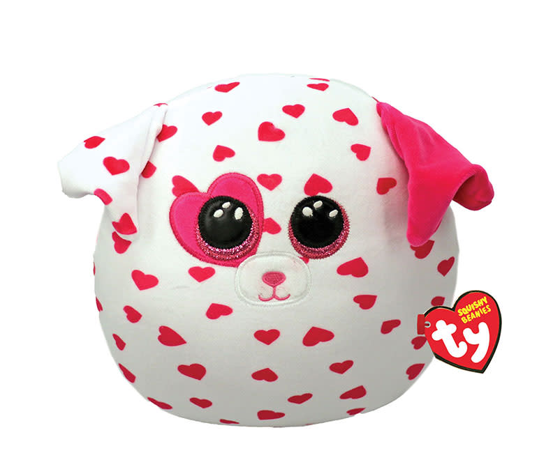 SQUISHY  ΣΚΥΛΑΚΙ ΜΕ ΚΑΡΔΟΥΛΕΣ 25x56cm TY