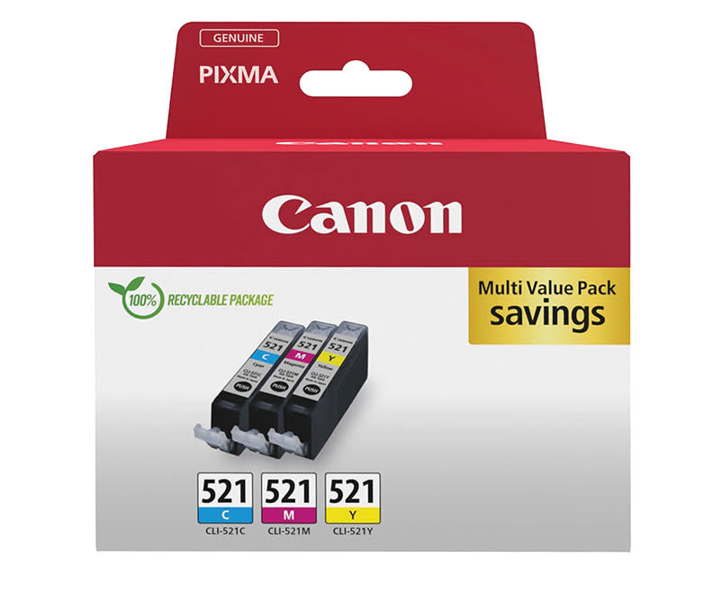 Μελάνι Canon CLI-521 (C-M-Y) Multipack