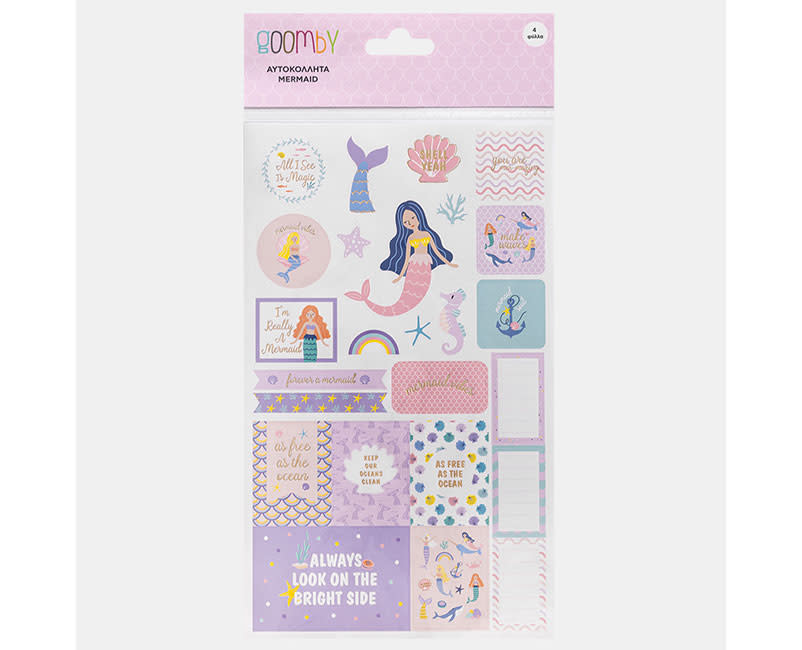 ΑΥΤΟΚΟΛΛΗΤΑ MERMAID GOOMBY