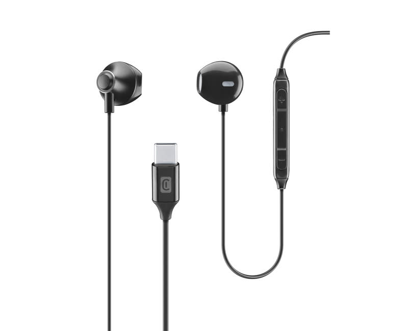 Cellularline Handsfree On-Ear USB-C BLK