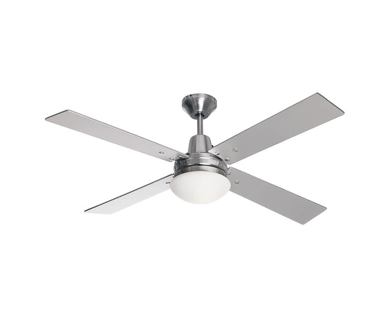 LUCCI AIR ROOF FAN QUEST II SILVER/TEAK