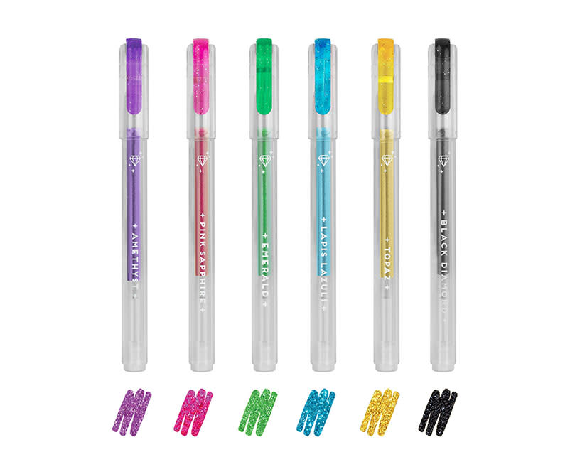 ΣΕΤ ΣΤΥΛΟ GEL GLITTER 6ΤΜΧ MULTICOLOR