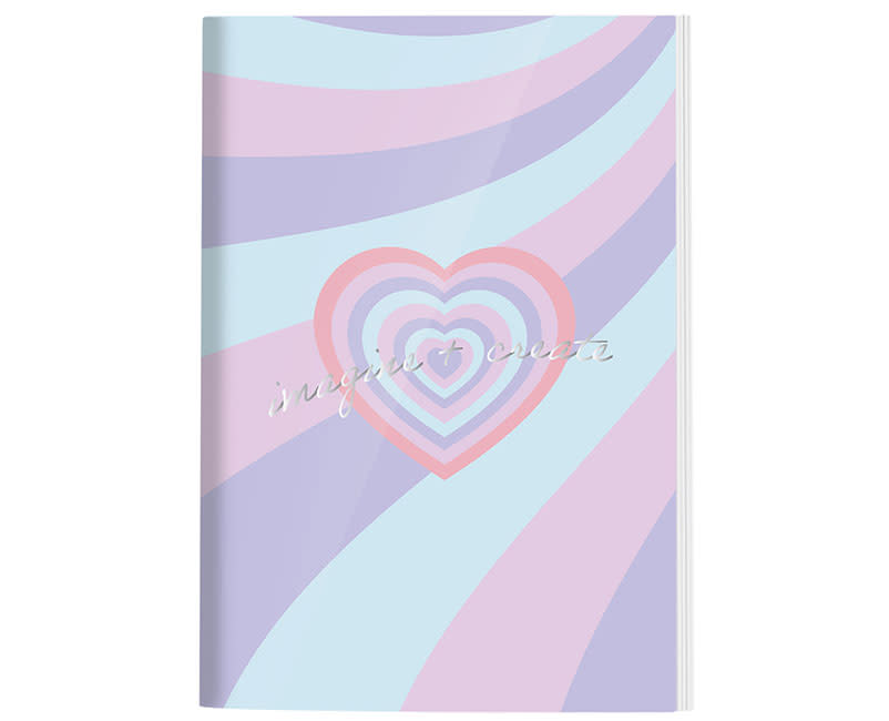 ΤΕΤΡΑΔΙΟ ΡΙΓΕ Α4 HEARTS  40Φ.