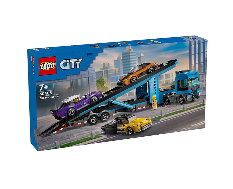 60408Car Transp Truck with Sports Cars