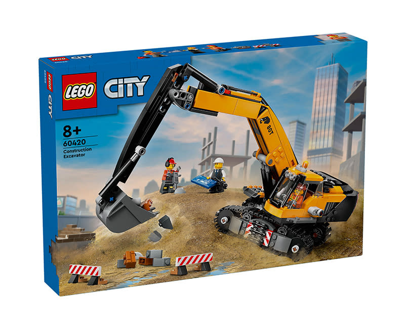 60420 Yellow Construction Excavator