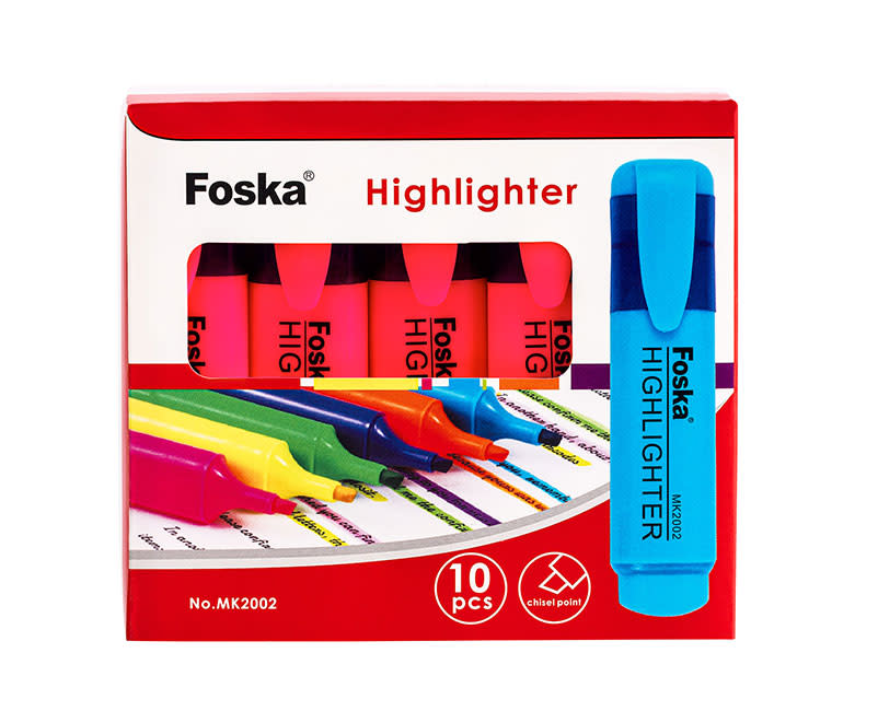 ΜΑΡΚΑΔΟΡΟΣ ΥΠΟΓΡΑΜΜΙΣΗΣ ΡΟΖ 10ΤΕΜ FOSCA