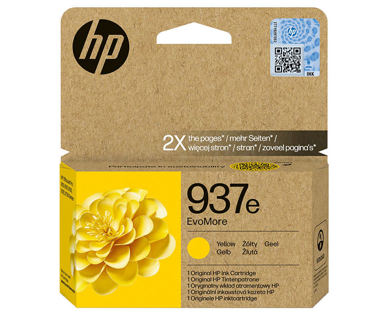 Μελάνι HP 937e EvoMore Yellow