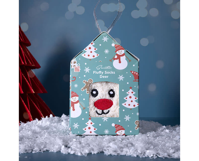 FLUFFY SOCKS BROWN DEER SENTIO