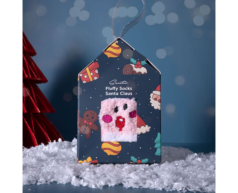 FLUFFY SOCKS SANTA CLAUS SENTIO