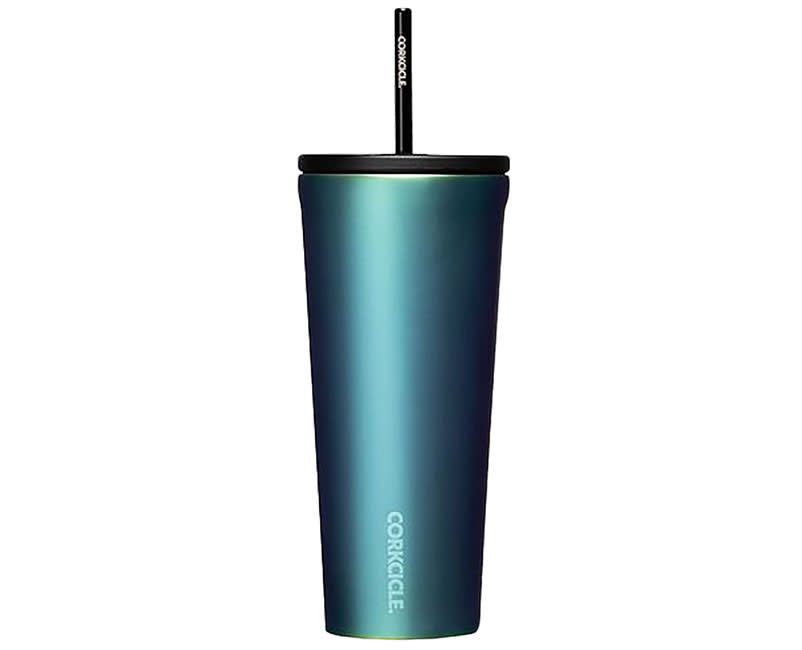 COLD CUP WITH STRAW 710ML SHINY TURQOISE