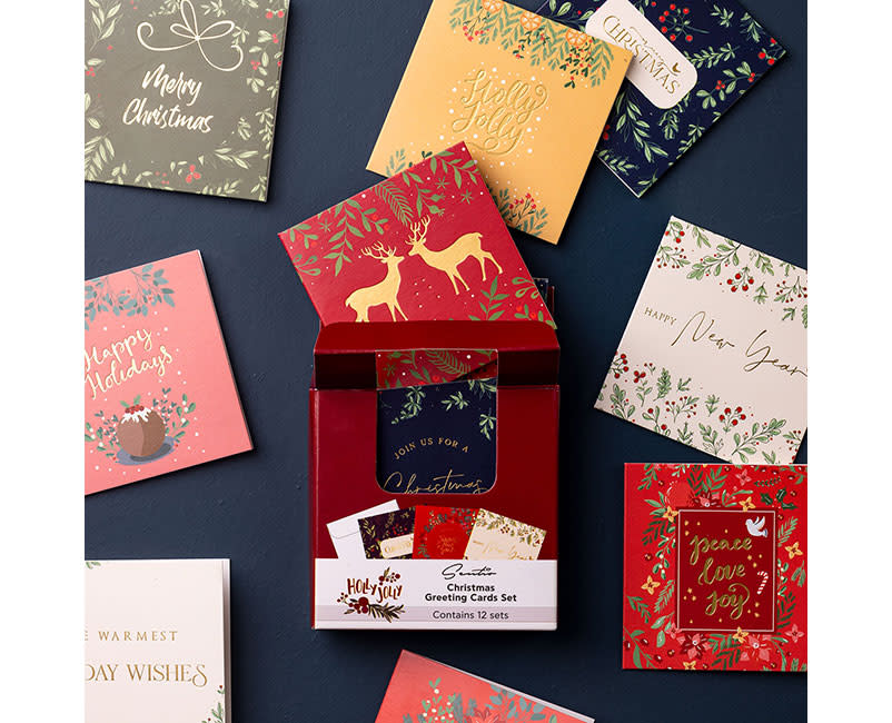 ΧΡΙΣΤΟΥΓΕΝ. ΕΥΧ. ΚΑΡΤΕΣ 12ΤΕΜ.SENTIO