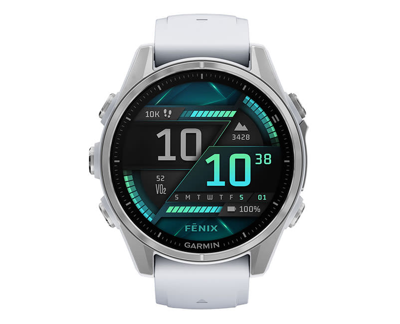 Fenix 8 43mm Amoled Silver Whitestone