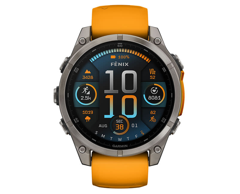 Fenix 8 47mm Amoled Sapphire Titan/Orange