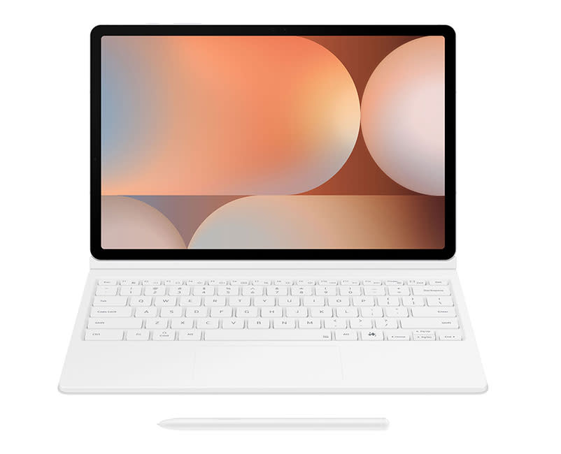 Book Cover Keybo Tab S10+/S9+/S9 FE+Whi