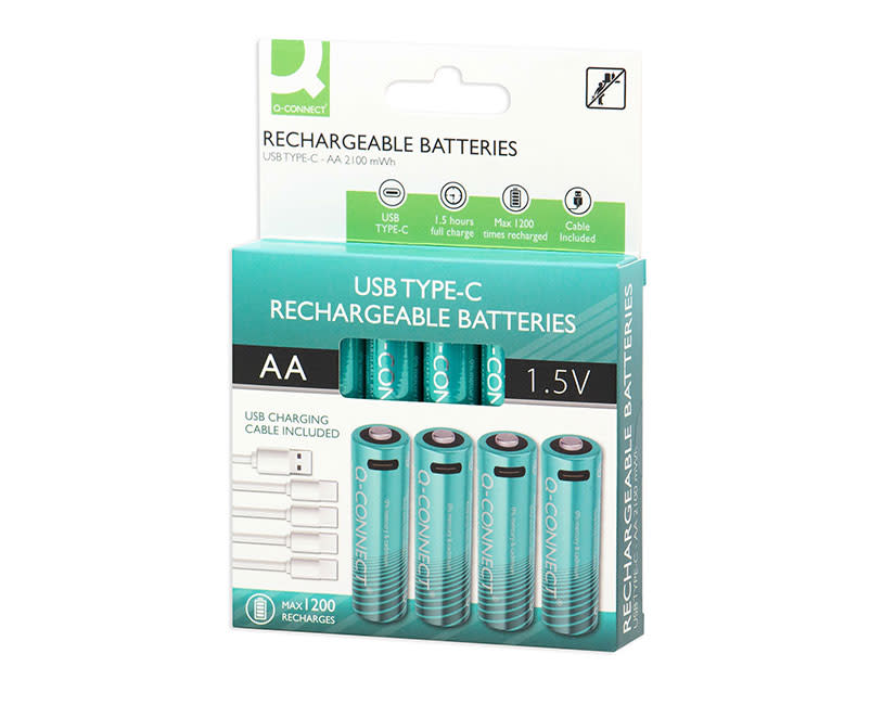 Q-CONNECT USB-C ΕΠΑΝΑΦ. ΜΠΑΤ. 1400ΜΗΑ ΑΑ