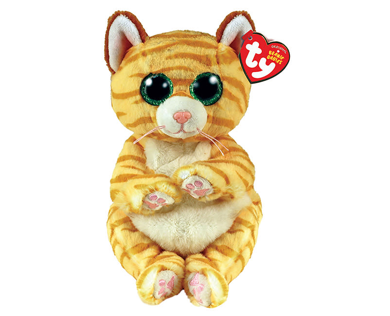 Χνουδωτό Beanie BΓατάκι Χρυσό 15εκ TY