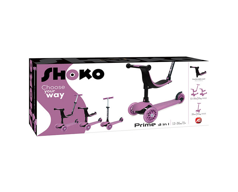 Shοko Scooter Premium 3 In 1 Ροζ