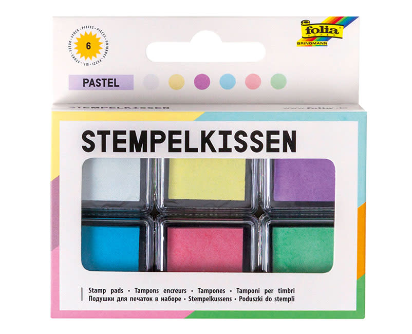 ΜΕΛΑΝΙΑ ΓΙΑ ΣΦΡΑΓΙΔΕΣ PASTEL 6 ΤΕΜ FOLIA