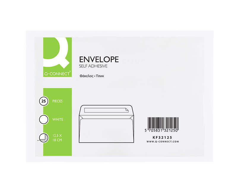 Q-Connect Φάκελος Αλληλογραφίας 12 x 18 cm 25 Τεμ.