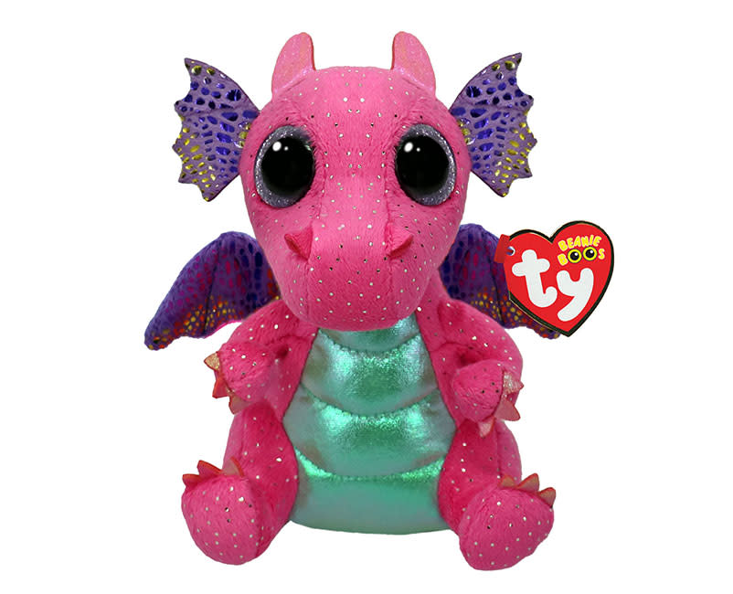 Χνουδωτό Δράκος Ροζ 15εκ. TY