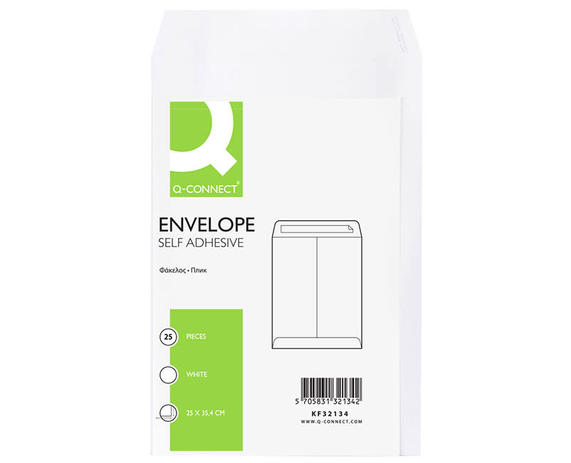 Q-Connect Φάκελος Αλληλογραφίας 25 x 35.3 cm 25 Τεμ.