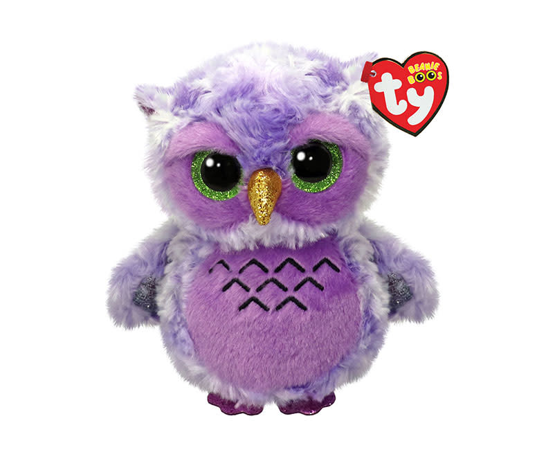 Χνουδ Κουκου Μωβ με Πράσ Μάτια 15εκ. TY