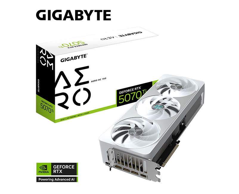 GIGABYTE GeForce RTX™ 5070 Ti AERO OC 16G