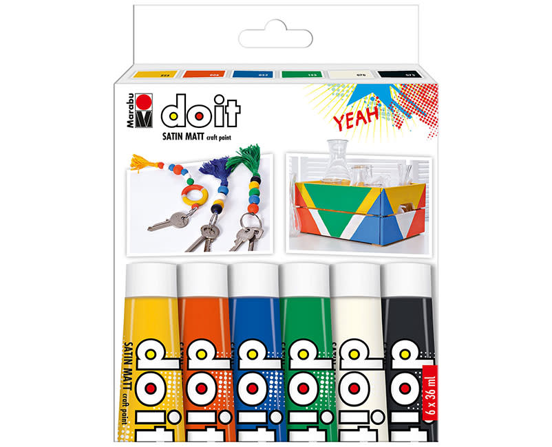 ΣΕΤ ΑΚΡΥΛΙΚΑ ΧΡΩΜΑΤΑ 6X36ML MARABU