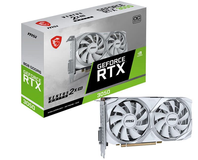 MSI GeForce RTX™ 3050 VENTUS 2X XS 8G OC White