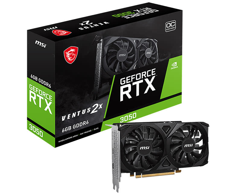 MSI GeForce RTX™ 3050 VENTUS 2X 6G OC