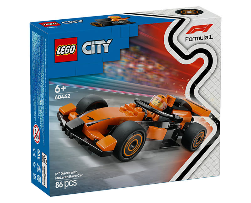 60442F1Driver with McLaren Race Car Lego