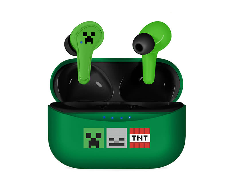 MINECRAFT ICONS GREEN TWS EARPHONES