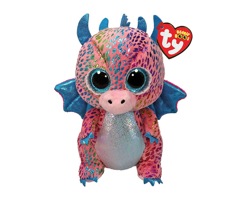 Χνουδωτό Δράκος Πολύχρωμος 15εκ TY