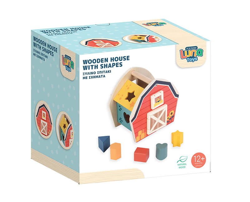 Σπιτακι Ξυλινο Με Σχηματα Luna