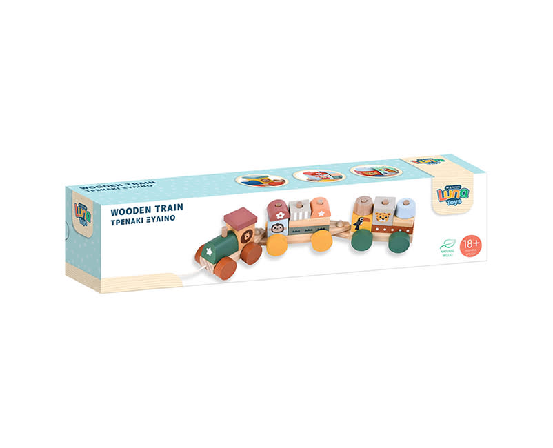 Τρενακι Ξυλινο Συρομενο Luna