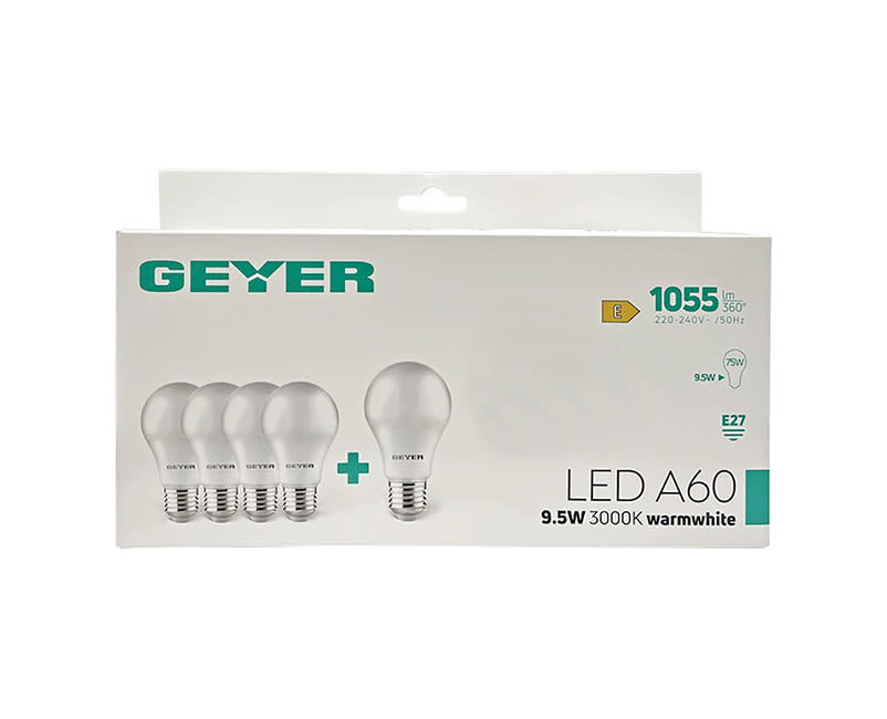 Geyer E27 9,5W 3000K 1055lm 5p