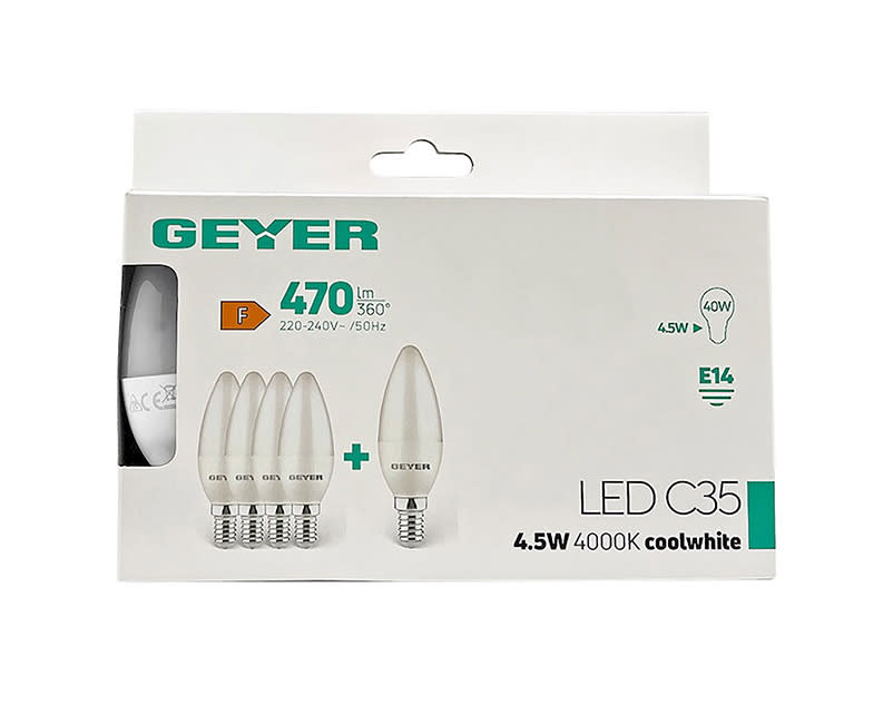 Geyer E14 4,5W 4000K 250lm 5p