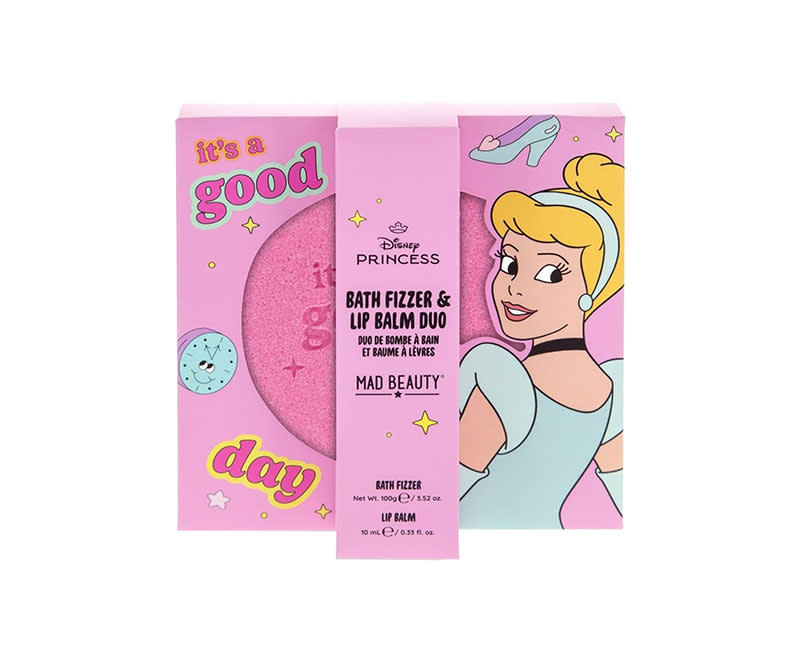 BATH FIZZER & LIP BALM SET  CINDERELLA