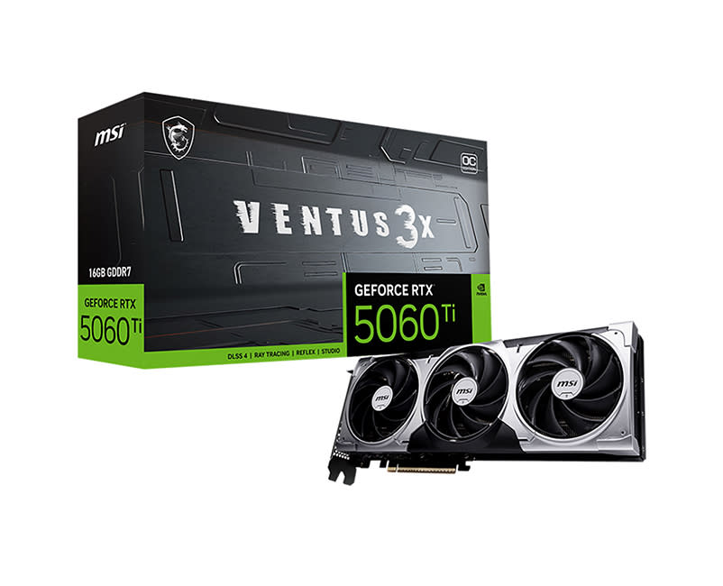 MSI GeForce RTX™ 5060 Ti 16G VENTUS 3X OC