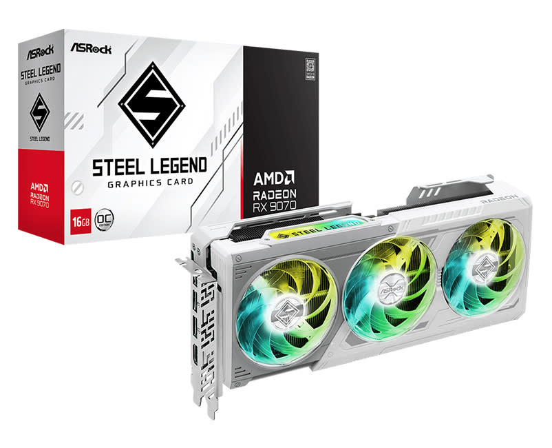 ASRock AMD Radeon™ RX 9070 Steel Legend 16GB OC