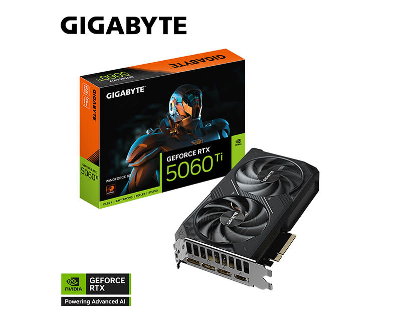 GIGABYTE GeForce® RTX™ 5060 Ti WINDFORCE 8G