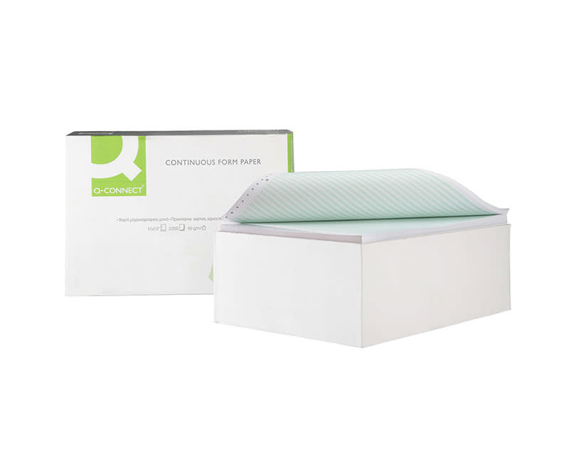 Q-Connect Χαρτί Μηχανογραφικό 11 x 15'' Μονό Ριγέ