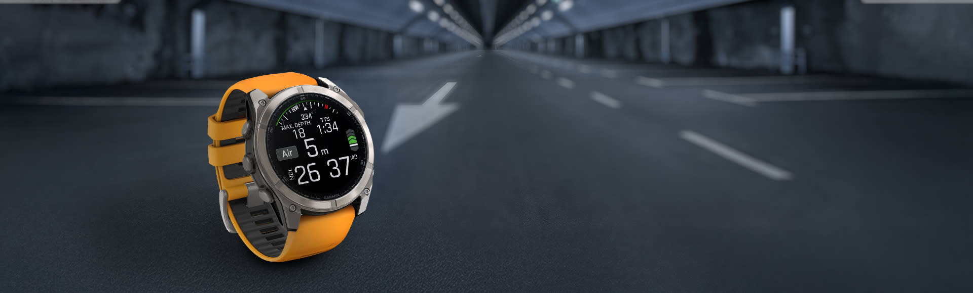 Κάνε κλικ για να δεις την εικόνα 1 του Garmin Fenix 8 51mm Amoled Sapphire Titanium/Orange