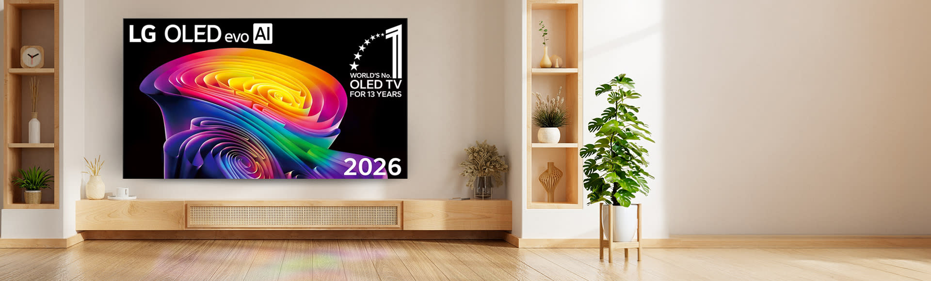 Κάνε κλικ για να δεις την εικόνα 1 του LG 4K OLED evo TV 77'' OLED77C64LA AI