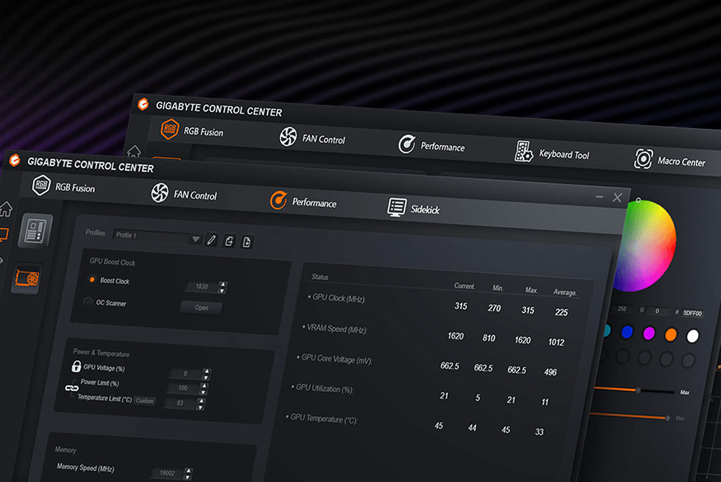 GIGABYTE CONTROL CENTER