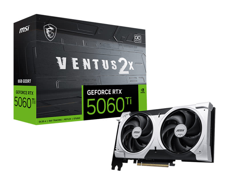 MSI GeForce RTX™ 5060 Ti 8G VENTUS 2X OC PLUS