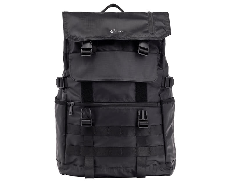 ΤΣΑΝΤΑ ΠΛΑΤΗΣ ΜΑΥΡΗ ΜΕ ΘΗΚΕΣ SENTIO