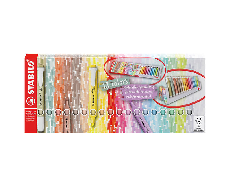 ΜΑΡΚ. SWING DESKSET PASTEL&NATURE 18ΤΕΜ