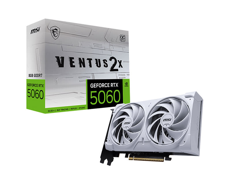 MSI GeForce RTX™ 5060 8G VENTUS 2X OC WHITE