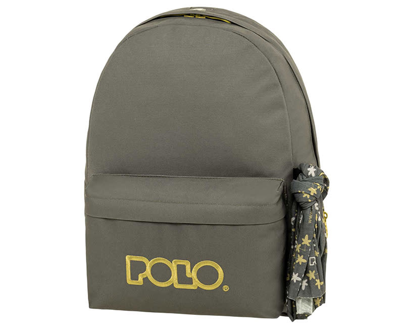 ΤΣΑΝΤΑ ΠΛΑΤΗΣ ORIGINAL SCARF ΓΚΡΙ/ΧΡΥΣΟ